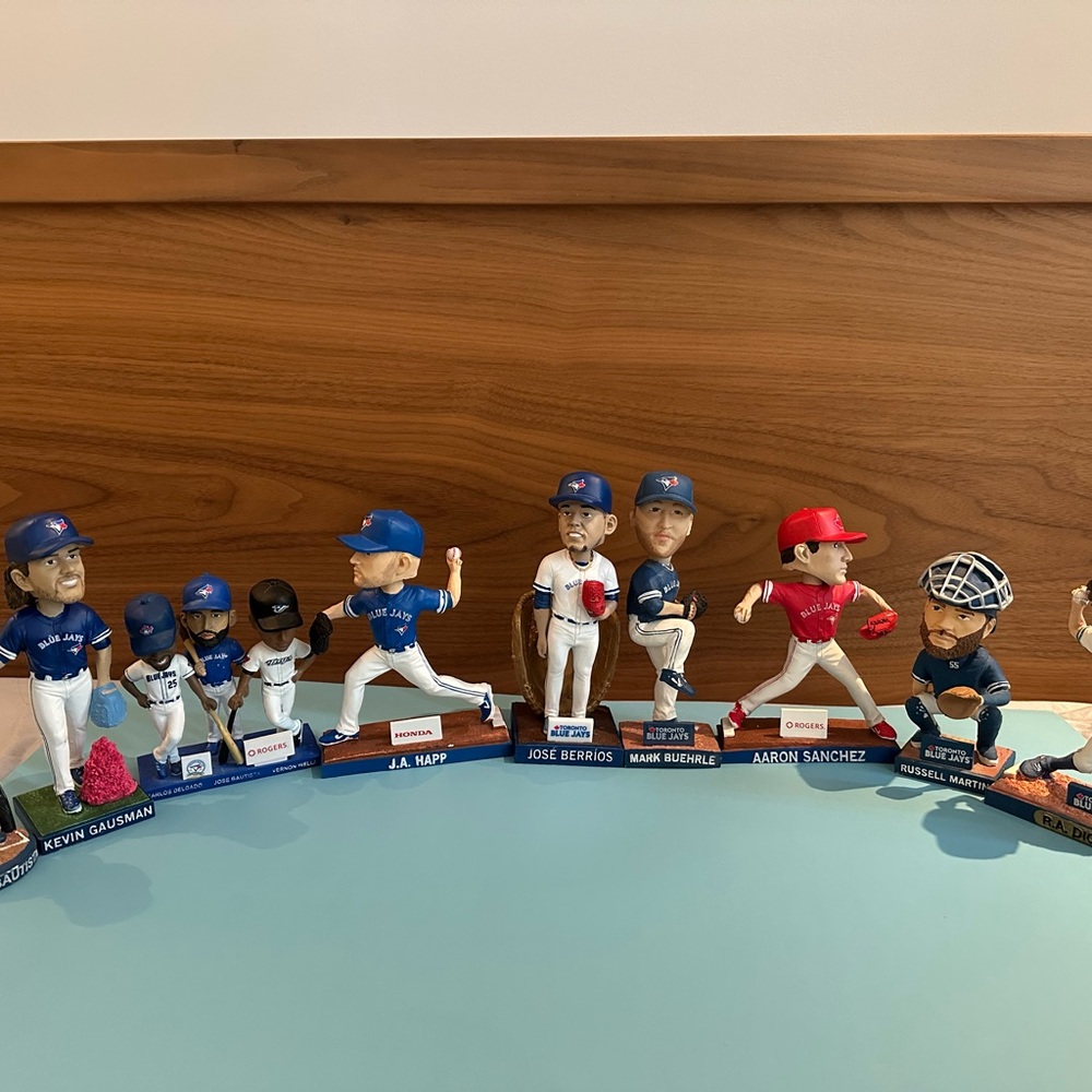 Blue and Red Baseball Decor Accents